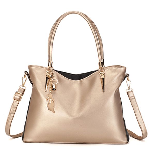 

women wholesale pu leather shoulder tote bag leather bags designer