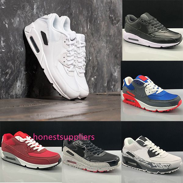 

90 sneakers mens shoes classic soft men women running shoes black red white sports trainer surface breathable sports shoes 36-45