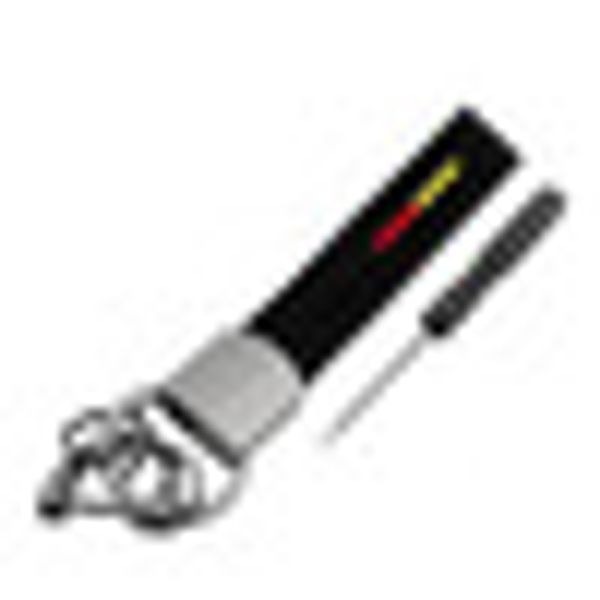 

car key ring auto metal leather key chain ring strap decor anti-lost with tool gift for men women