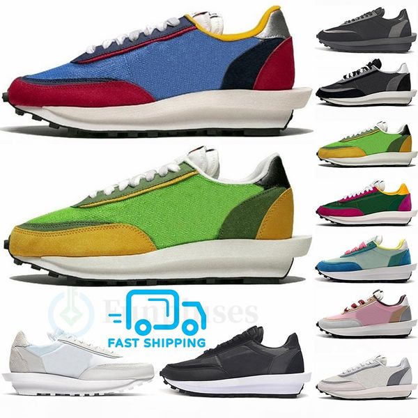 

быстрая доставка !воздух! новая повседневная обувь sacai ldv waffle daybreak green gusto trainers мужские спортивные кроссовки для женщин ди