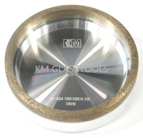

km diamond cup wheel 150xd-8x8mm/150xd-8x10mm for glass straight line edging, double edging machine.s1-cc4