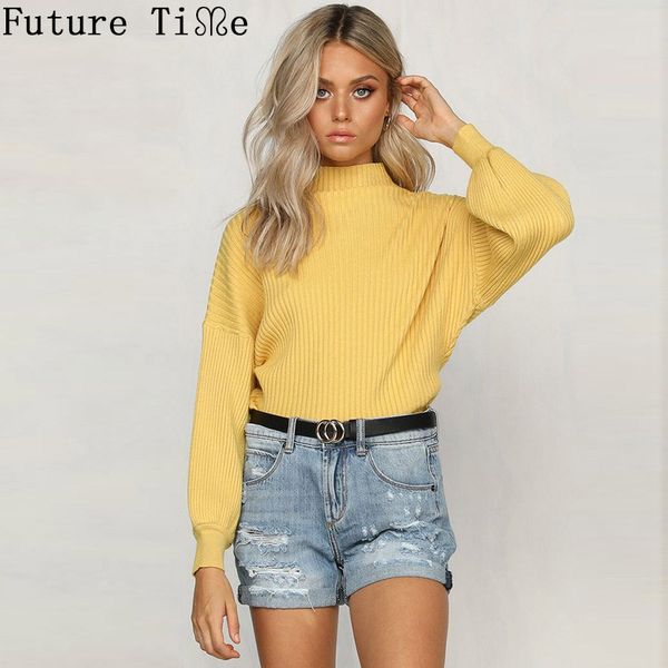 

future time new 2019 autumn winter turtleneck pullovers sweaters primer shirt long sleeve short soild slim-fit tight sweater f, White;black