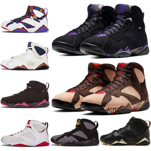 

7 patta neymar ray allen pe men basketball shoes sneakers 7s olympic hare raptors sweater jumpman designer sports shoes chaussures, White;red