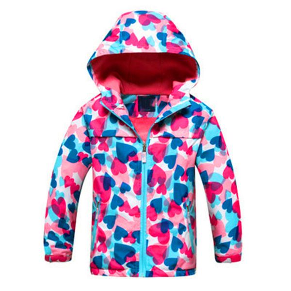 

2018 thermal hooded full sleeve wear waterproof windproof coat warm soft clothing pocket sport wear children skiing jackets