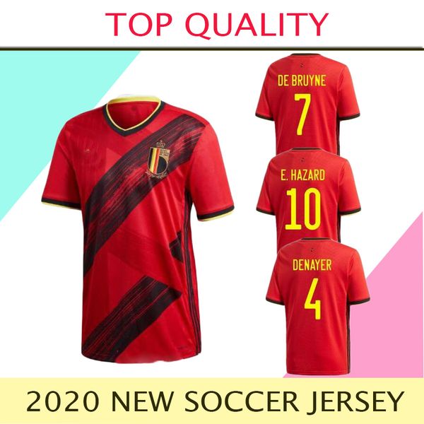 

2020 belgium hazard lukaku mertens soccer jersey home 20 21 vermaelen de bruyne nainggolan national team away football shirt, Black;yellow