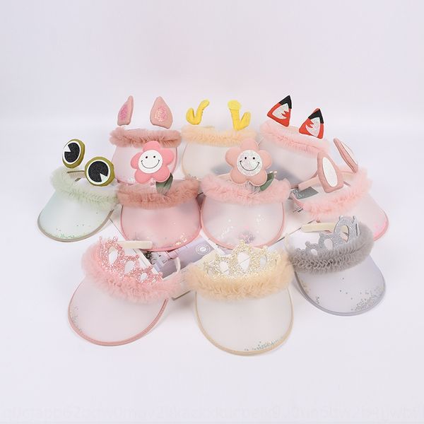 

children's shaking all-match cute sunscreen sunscreen cartoon empty hat for boys and girls sun-proof hat, Yellow