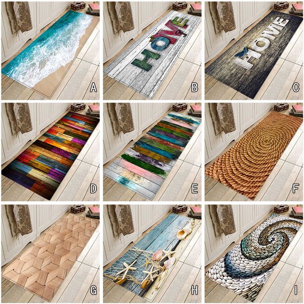 

40x120 cm carpet hallway doormat anti - slip carpet absorb water kitchen mat bathroom accessories products festival floor rug