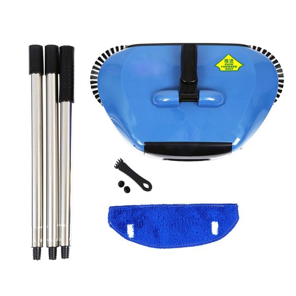

stainless steel sweeping machine push type hand push broom dustpan handle household cleaning package hand push sweeper mop