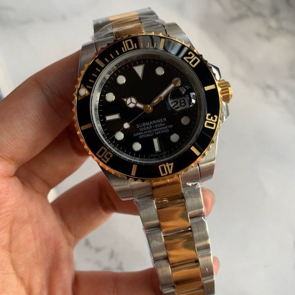 

2020 горячие продажи мужские часы премиум керамический ободок автоподзаводом серии professional diver часы 316 из нержавеющей стали ремешок, Slivery;brown