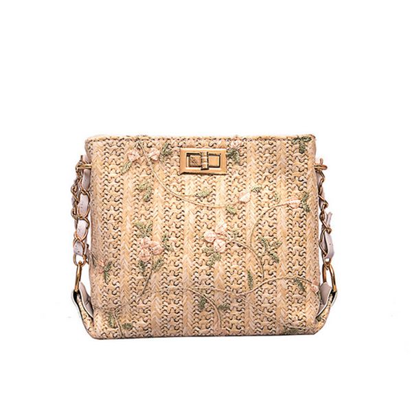 

summer ins simple single shoulder bag woven beach grass woven bag straw bag