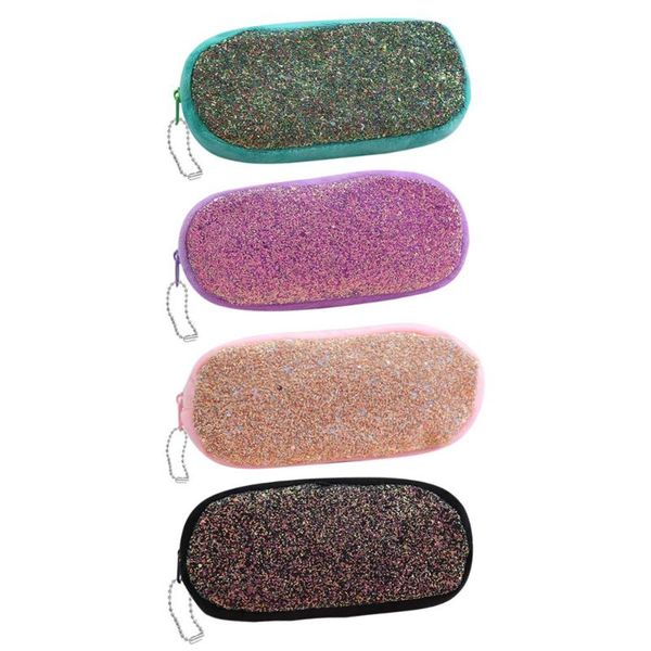 

creative women cosmetics storage bag corduroy sequins pencil bags for girls ladies fashion mini makeup bags 2019 new