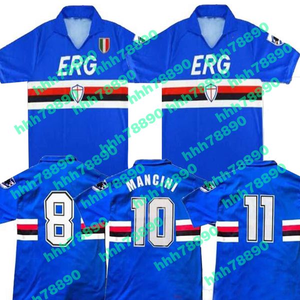 

90 91 сампдории манчини, виалли дома футбол джерси 1990 1991 малье да фк сампдория ретро классический футбол рубашка майо, Black;yellow