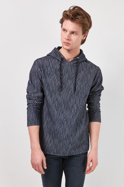 

trendyol male hooded sweatshirt tmnss20sw0098, Black