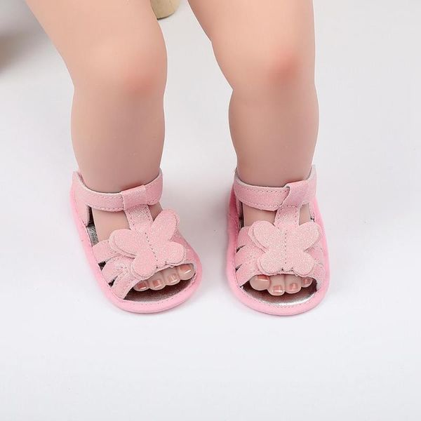 

sandals summer baby boys girls bow breathable anti-slip soft soled, Black;red