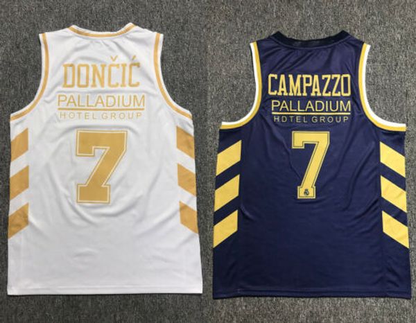 

2020 luka doncic #7 campazzo palladium hotel group team печать на заказ любое имя номер 4xl 5xl 6xl джерси, Black;red