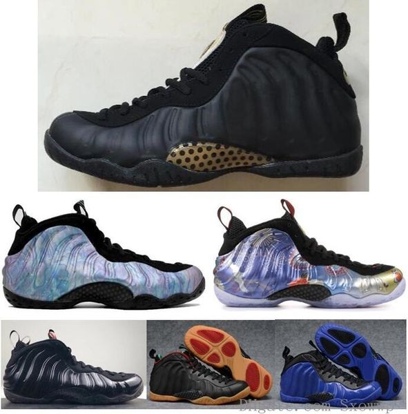 

new penny hardaway pro black metallic gold basketball shoes men lny abalone sports sneakers with box