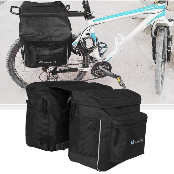 

bicycle unilateral luggage bag waterproof large capacity mtb bike rear rack carrier bag outdoor cycling pannier