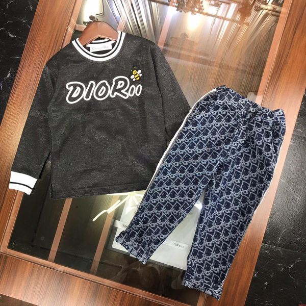 

2019 new children's long sleeve two-piece suit190803#05, White