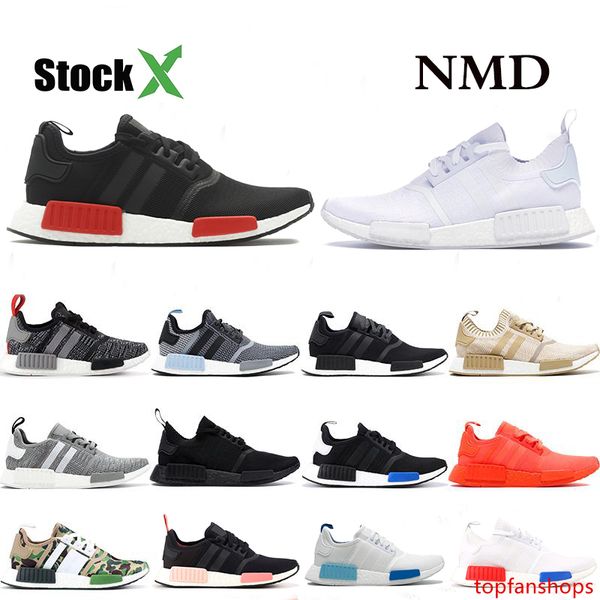 

nmd r1 designer bred japan triple black glitch pack solid grey camo running shoes men women runner trainers breathable sports sneakers