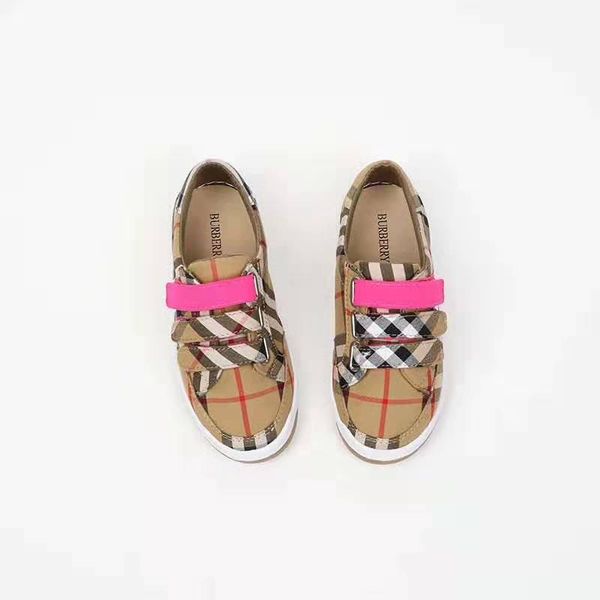 

kid fashion shoes pink color 2020 spring new shoes toddlers plaid fancy design baby girl athletic sneakers toddlers kid boy basketball shoes, Black
