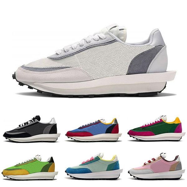 

discount white grey ldv waffle daybreak running shoes trainers mens sneakers for women fashion designer breathe tripe s black sports shoes