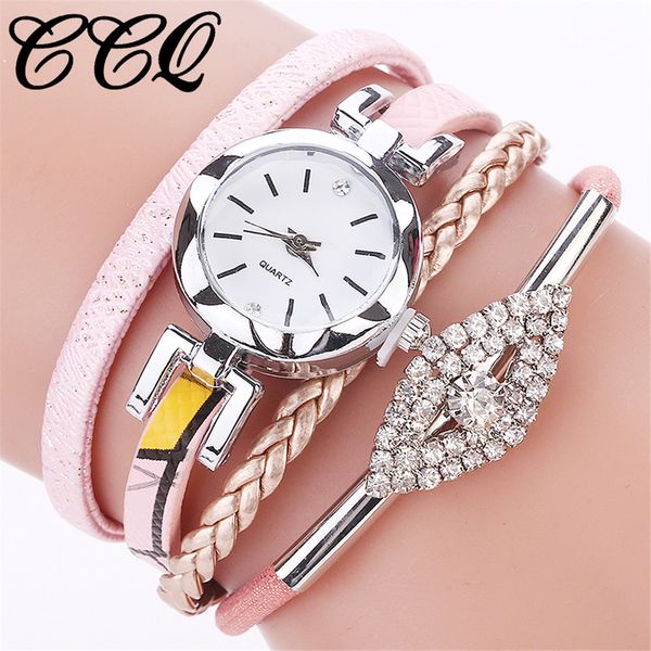 

ccq 2019 new fashion women watches individuality elegant watch girls analog quartz wristwatch ladies dress bracelet watches ny08, Slivery;brown