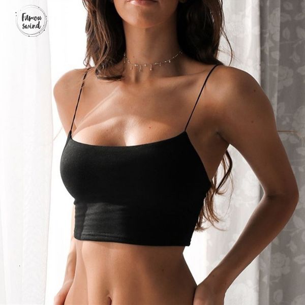 

рубашка новых женщин strappy топы бюстье vest crop top bralette одежда женщин sexy рукавов fasahion повседневный летний топ, White