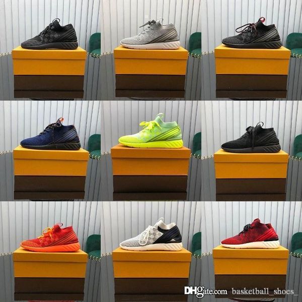 

low men designer fly-woven breathable sneakers casual breathable comfortable shoes trainers running shoes size 38-46, Black