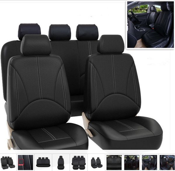 

Pu leather car eat cover four ea on all purpo e waterproof du t proof available for mo t five eater car automobile interior fitting