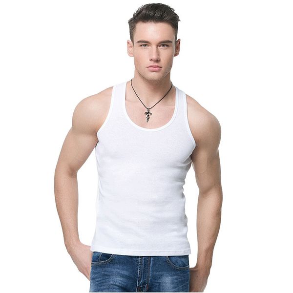 

jocelyn katrina quickly dry mens running t-shirts compression tights gym tank fitness sleeveless sport running vest, Black;blue