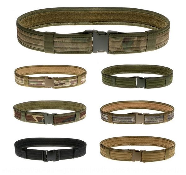 

multi-functional army fan two-inch outer functional camouflage outdoor patrol tactical belt men's belt belt, Black;brown