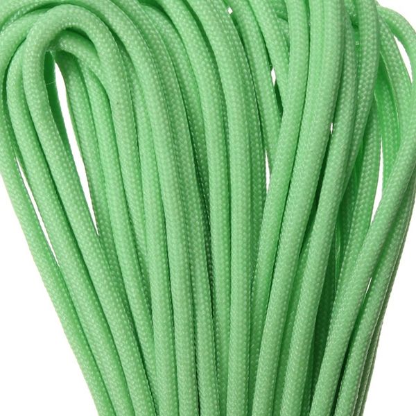 

550lb paracord parachute cord nylon luminous glow in the dark 9 core strand green survival bracelets