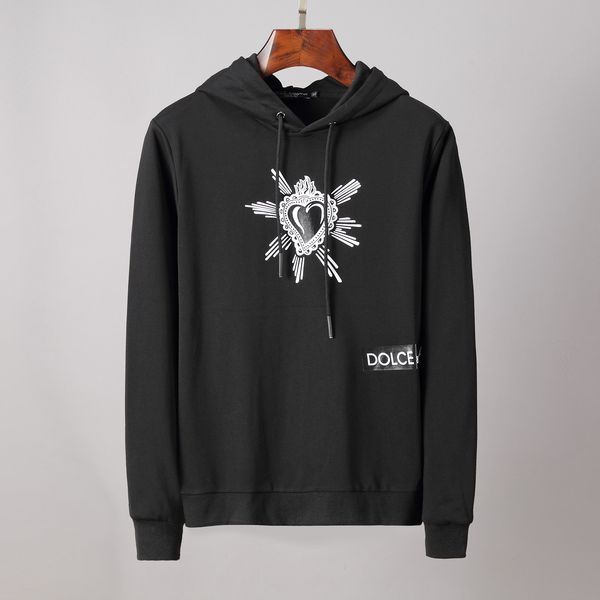 

new classic luxury hoodie sweatshirt d&g men women sweater casual hoodie sleeve pullover brand hoodies streetwear fashion sweatershirt, White;black