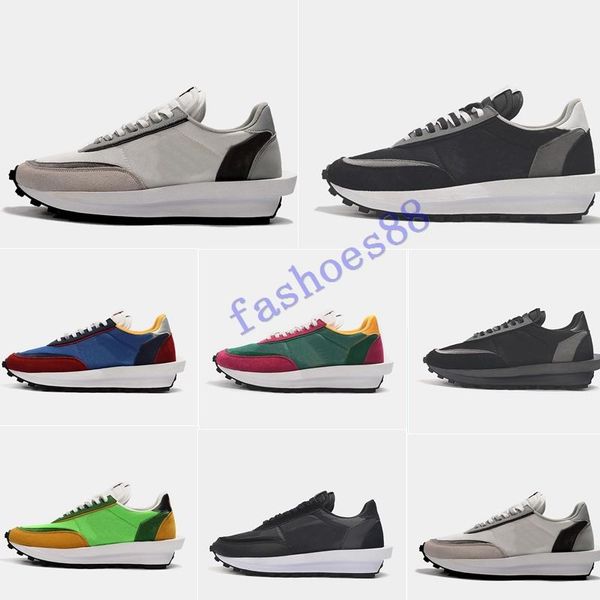 

luxury shoes casual shoes sacai ldv waffle daybreak trainers mens sneakers for women designer tripe s sports running shoes size eur 36-45, Black