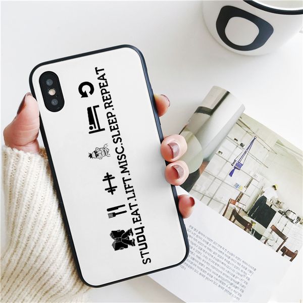 

capa luxury cool funny fitness quotes cover for iphone 11 pro xs max xr case for iphone 8 7 6s plus 5s se case soft silicone cover