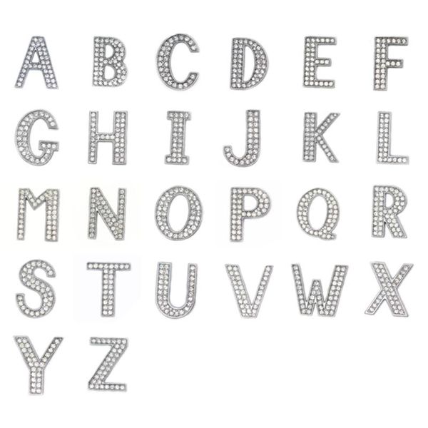 

pins, brooches 0.83usd a pcs 26 letter brooch fashion jewelry rhinestone breastpin party c102618, Gray