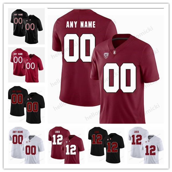 

custom stanford cardinal 17 john lynch 5 troy walters 86 zach ertz any name any number mens college football jersey, Black;red