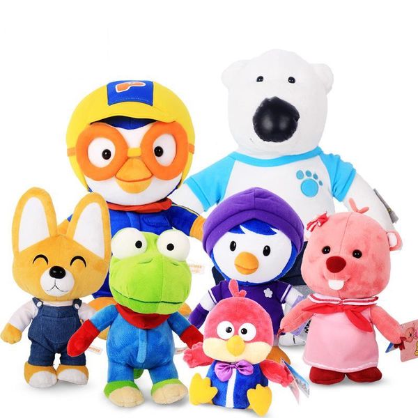 

cute christmas gift korea pororo little penguin plush toys doll pororo and his friends plush soft stuffed animals toys for child kids