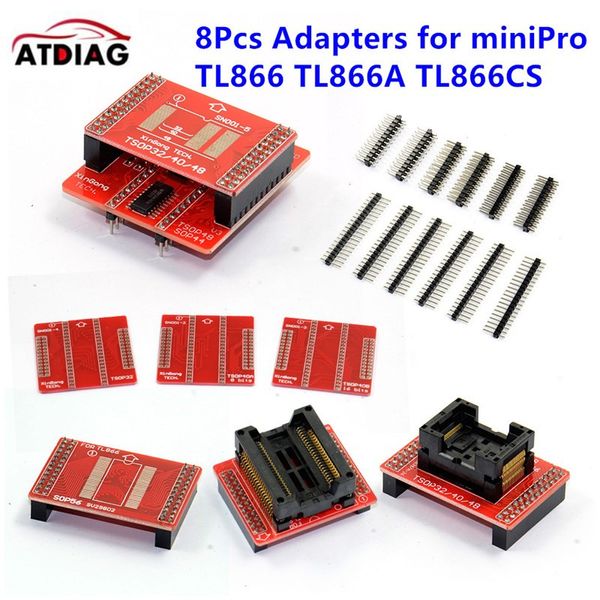

2018 new original adapters minipro tl866 universal programmer tsop32 tsop40 tsop48 sop44 sop56 sockets tl866a tl866cs tl866 ii