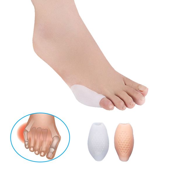 Frete grátis gel de silicone dedo do pé pequeno guarda protetor de pé dedo mindinho luva dedo facilita calo dor reduzir o atrito dor gel bunion envoltório