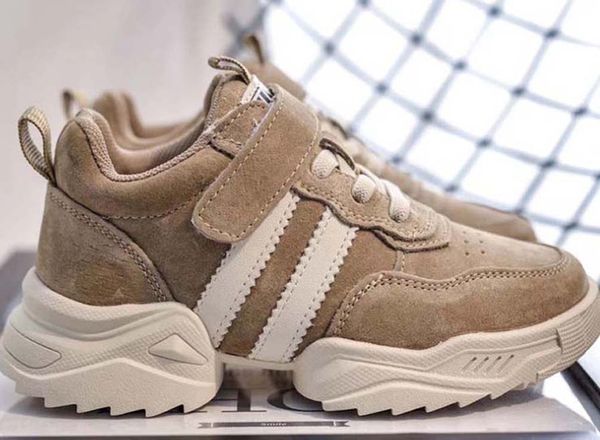 

лучшие качества классический sneaker chaussures enfants мода смарт тройные ботинки малышей платформы кожаных ботинок воздушных chaussures sh, Black;red