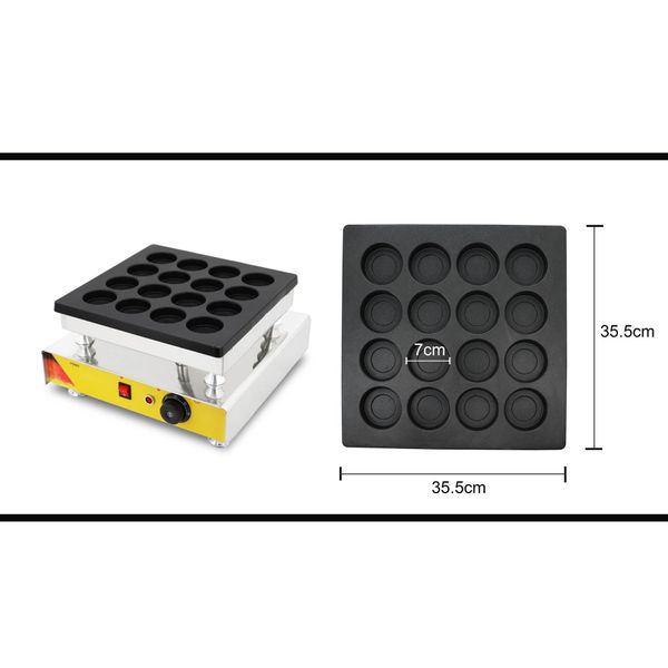 

commercial electric16-hole red bean cake maker taiwan wheel cake machine egg cake burger maker snack equipment