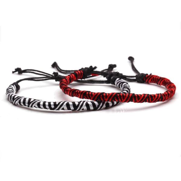

charm bracelets bohemian chinese staircase knot braided friendship bracelet women men black red white cord handmade adjustable lover jewelry, Golden;silver