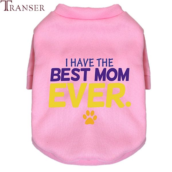 

transer i have the mom ever pink dog clothes for small dogs pet tee shirt casual cats puppies outfit pets clothing 9925