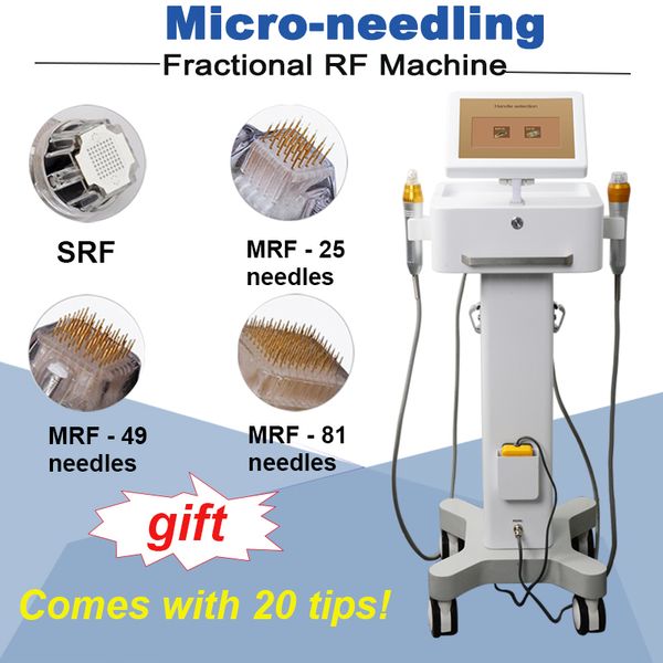 

25pins 49pins 81pins и srf нет иглы дробно микроиглы вч микроиглы подтягивания кожи против морщин radio frequency термаж машины