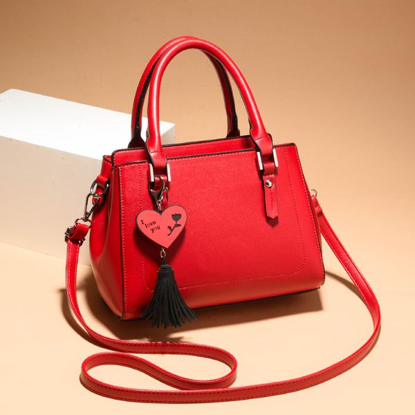 

bridal bag female 2020 new big red bag wedding messenger fashion atmosphere women's handbag