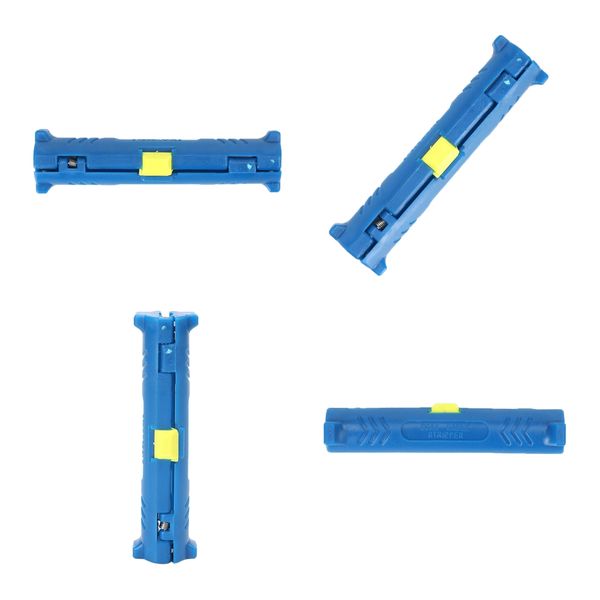 

4x cable stripper for rg59 rg6 rg11 coaxial wire coax stripping tool universal blue
