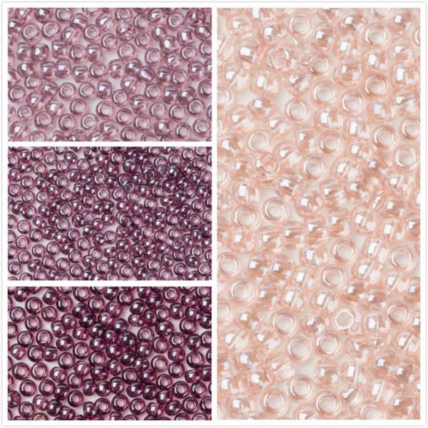 

taidian 3grams toho japan seedbeads 11/0 transparent lustered rosaline 106 rocailles size 11 rose pink luster nail art decor, Silver;gold