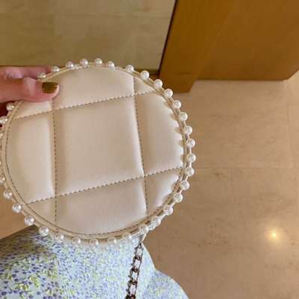 

women shoulder bag fashion ladies messenger bags youth handbag pearl round simple female pu leather bag black