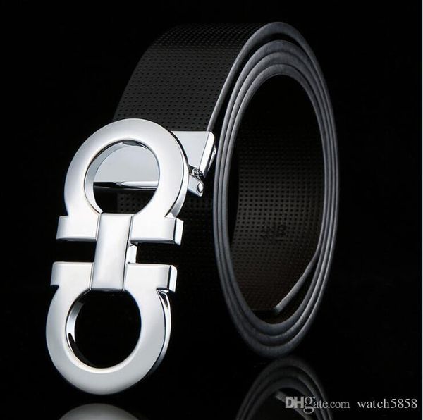 

new fashion designer belt business waistbands imports really leather 8 buckle belt zinc alloy buckle belts 105-125cm, Black;brown